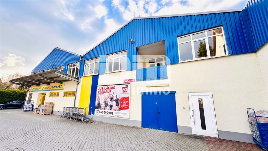 Modernisierter Gewerbekomplex (2 Gebäudeteile) mit langfristigem Mieter + freie Flächen im OG - Titel Frontansicht Gebäude 3